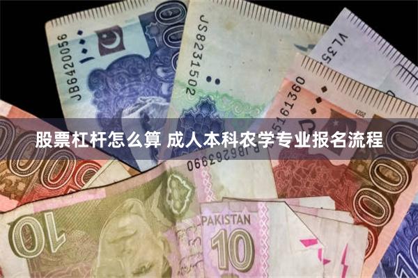 股票杠杆怎么算 成人本科农学专业报名流程