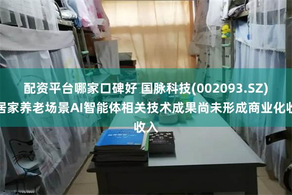 配资平台哪家口碑好 国脉科技(002093.SZ)：居家养老场景AI智能体相关技术成果尚未形成商业化收入