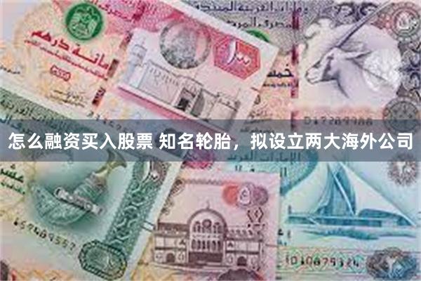 怎么融资买入股票 知名轮胎，拟设立两大海外公司