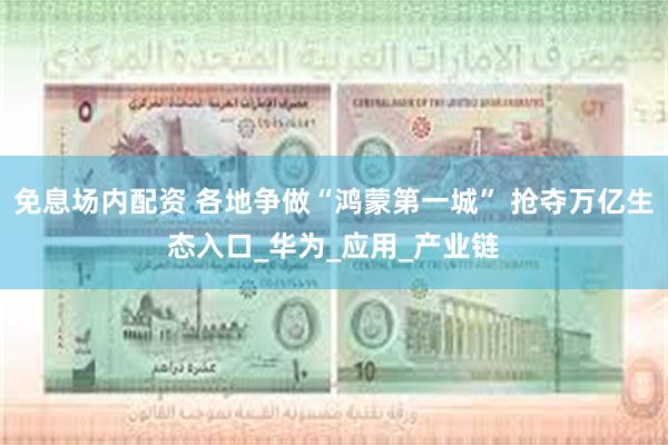 免息场内配资 各地争做“鸿蒙第一城” 抢夺万亿生态入口_华为_应用_产业链